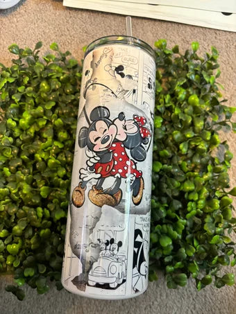 Mouse Cartoon Skinny Tumbler