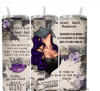 Twisted Dark Romance skinny tumbler