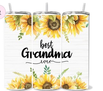 Best Grandma Ever skinny tumbler