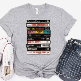 Rock Band Cassette Tee