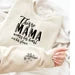 This mama wear her heart on her sleeve (with sleeve detail) crewneck