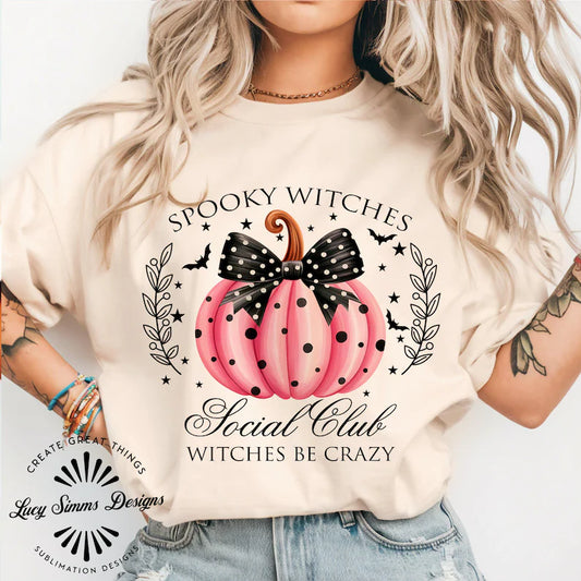 Spooky Witch Social Club tee